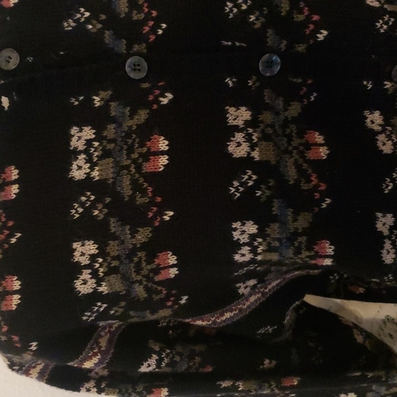 Vintage wool blend fair isle style cardigan - Picture 2 of 8